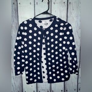 Polka Dot Sweater - Black and White